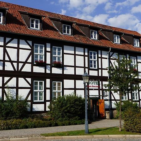 Hotel Zum Brauhaus クヴェードリンブルク エクステリア 写真