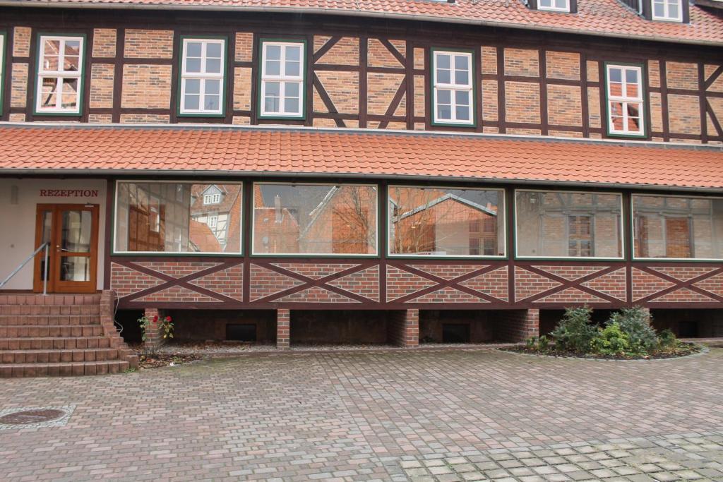 Hotel Zum Brauhaus クヴェードリンブルク エクステリア 写真