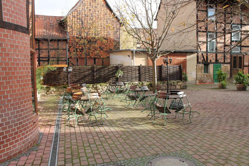 Hotel Zum Brauhaus クヴェードリンブルク エクステリア 写真