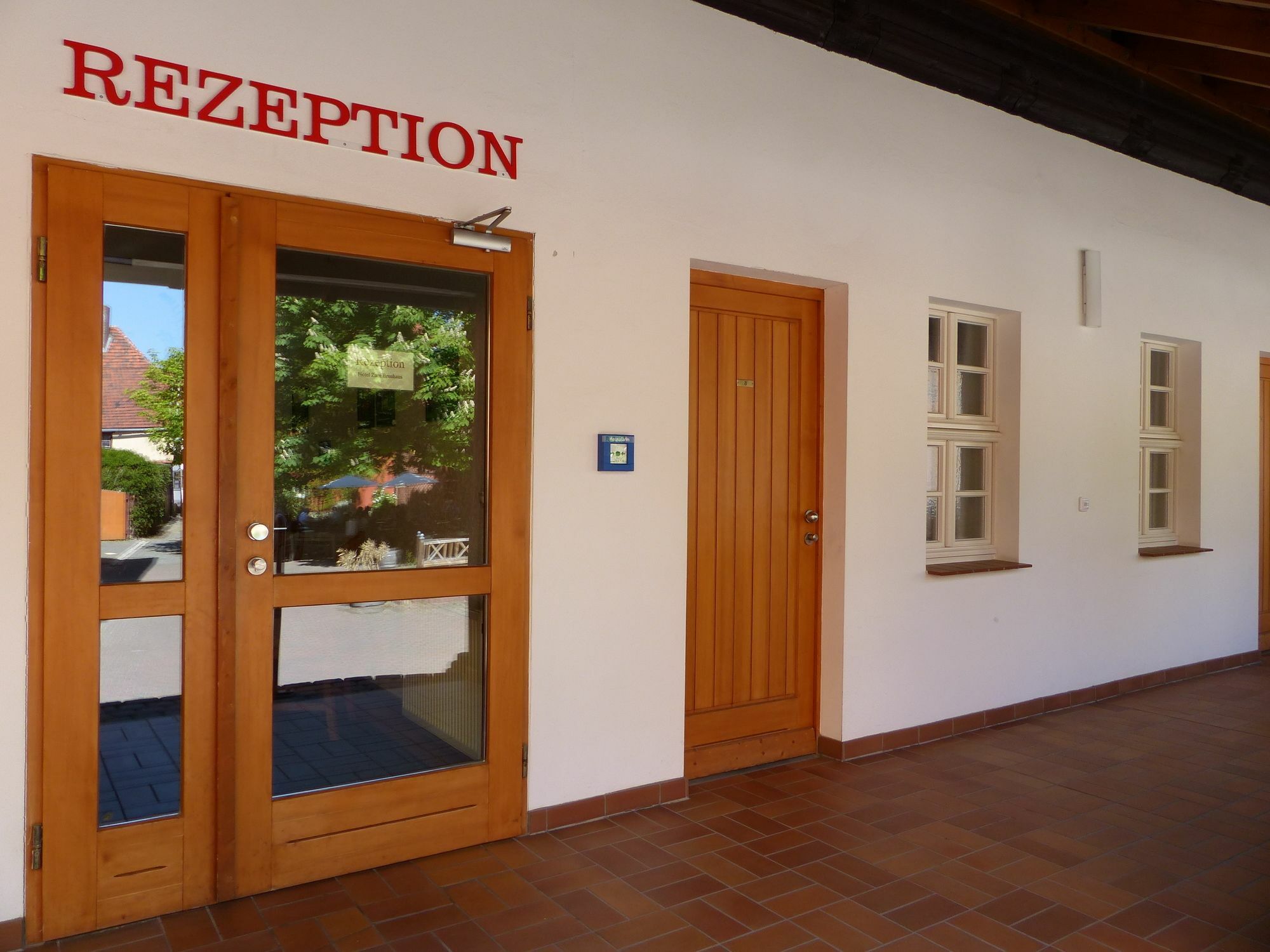 Hotel Zum Brauhaus クヴェードリンブルク エクステリア 写真