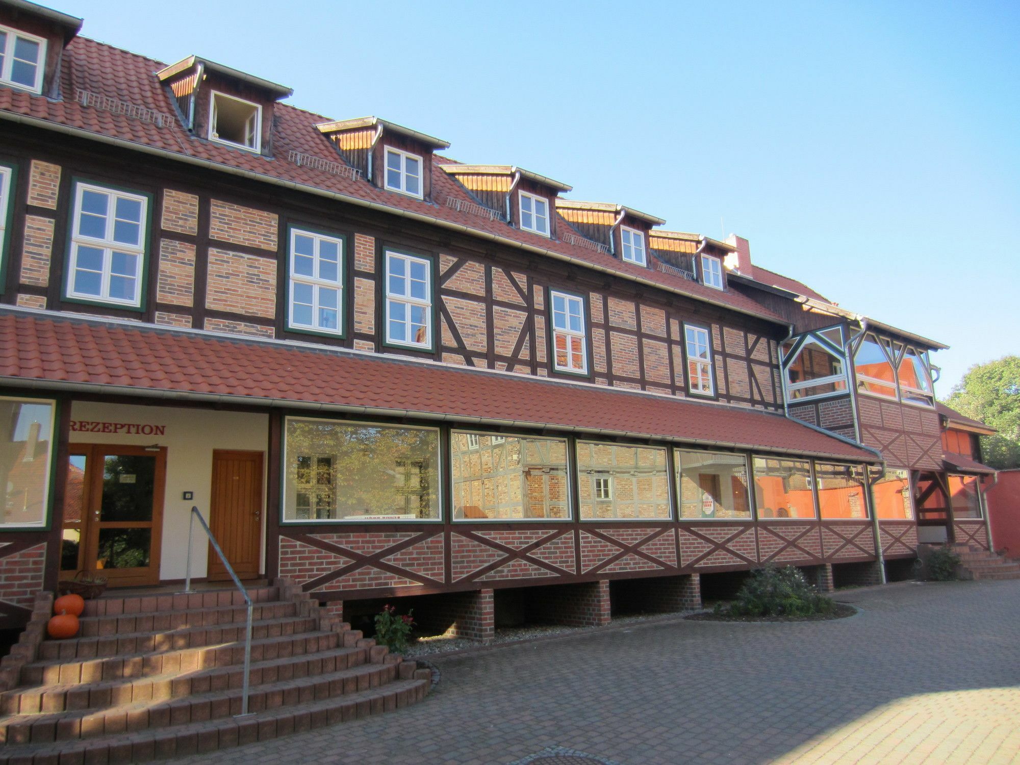 Hotel Zum Brauhaus クヴェードリンブルク エクステリア 写真