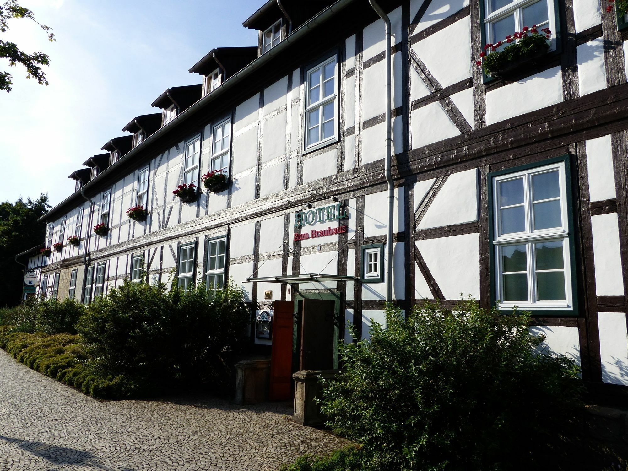Hotel Zum Brauhaus クヴェードリンブルク エクステリア 写真